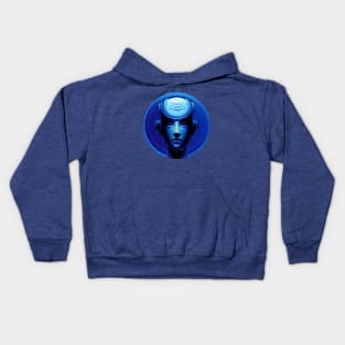 A female servant robot Kids Hoodie